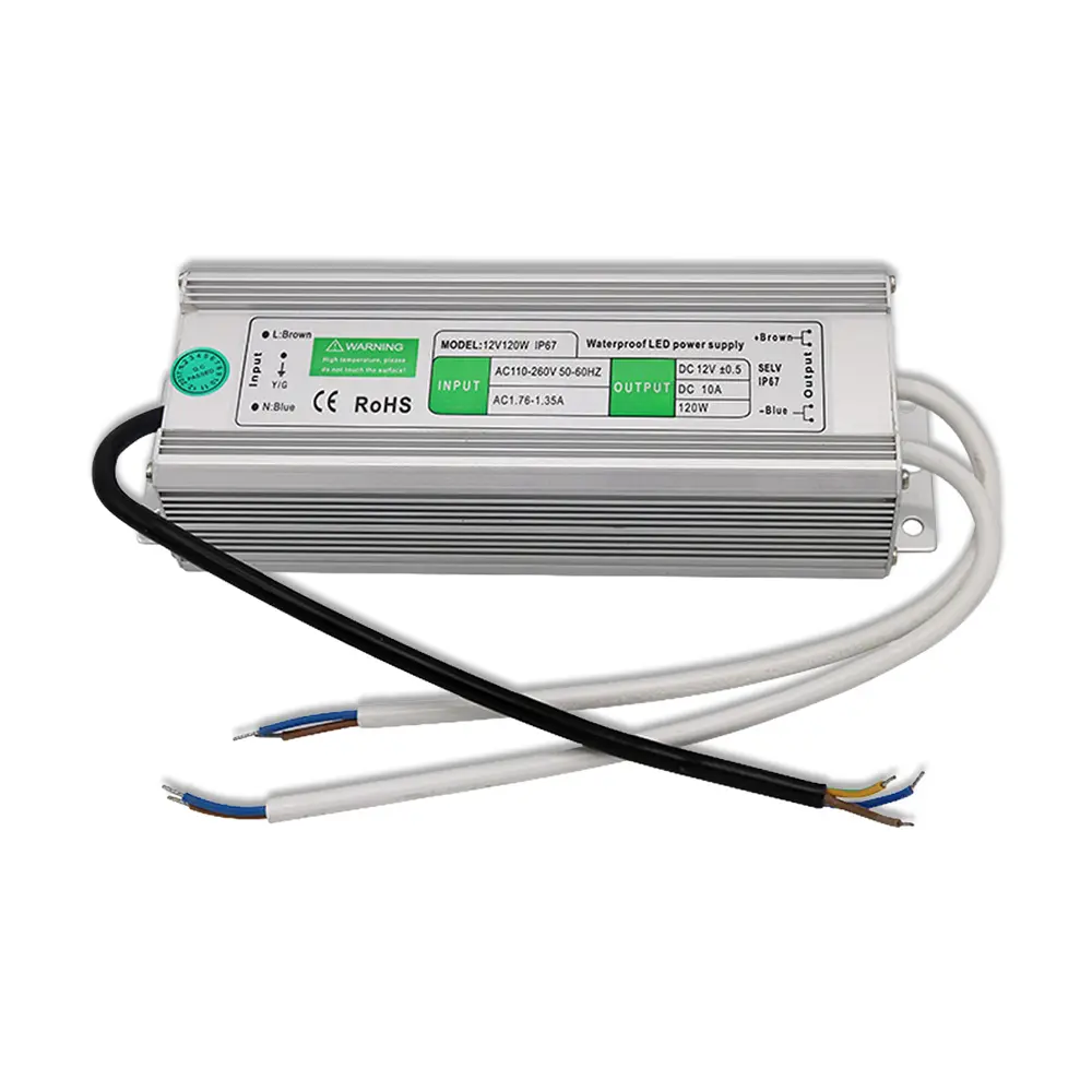 12V 24V Waterproof LED Driver Power Supply Transformer PSU - IP67 10-300 W