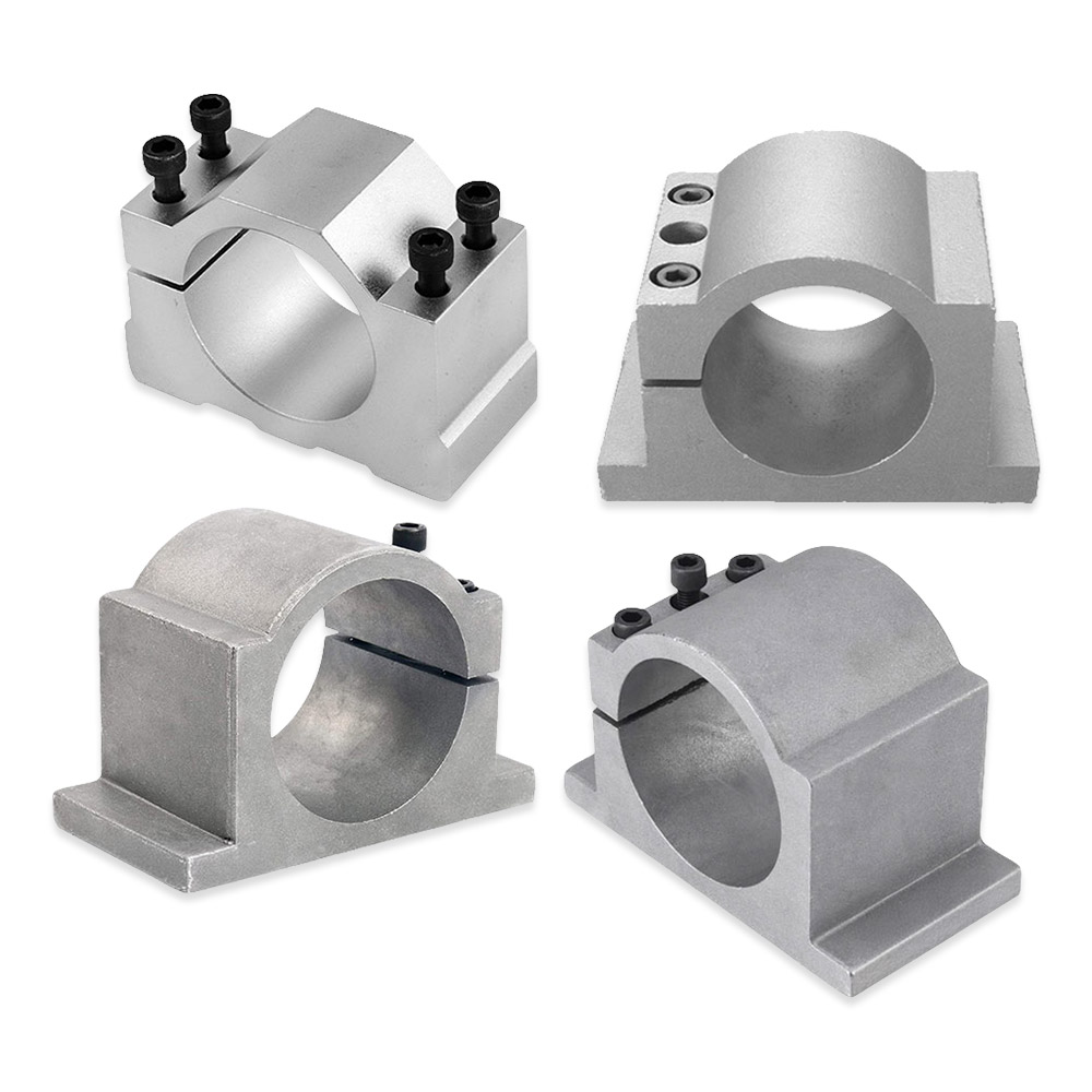 CNC Spindle Mount Bracket Clamp Cast Aluminum Diameter: 52 65 80 100mm
