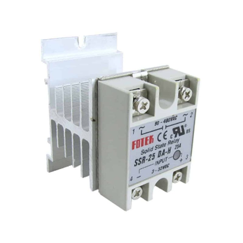 Aluminum Heat Sink For Solid State Relay SSR25 SSR Cooling
