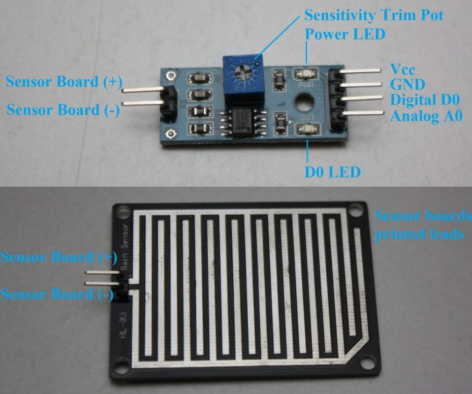Raindrop Detection Sensor Module Humidity Rain Drop For Arduino PI