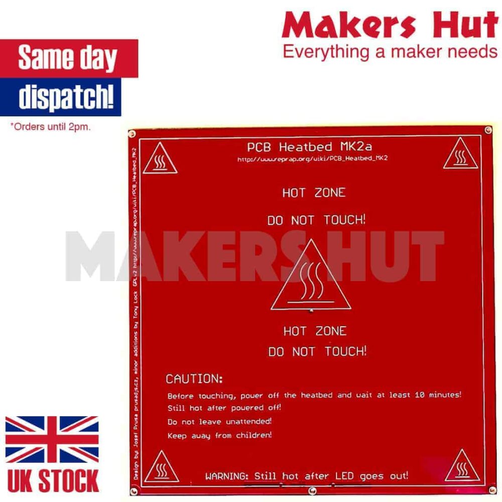 214x214mm MK2B PCB Heatbed Heat Bed Dual Power 3D Printer