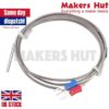 K-type Thermocouple 0-600C - 1M - Extruder - 3d Printer - RepRap - K Type