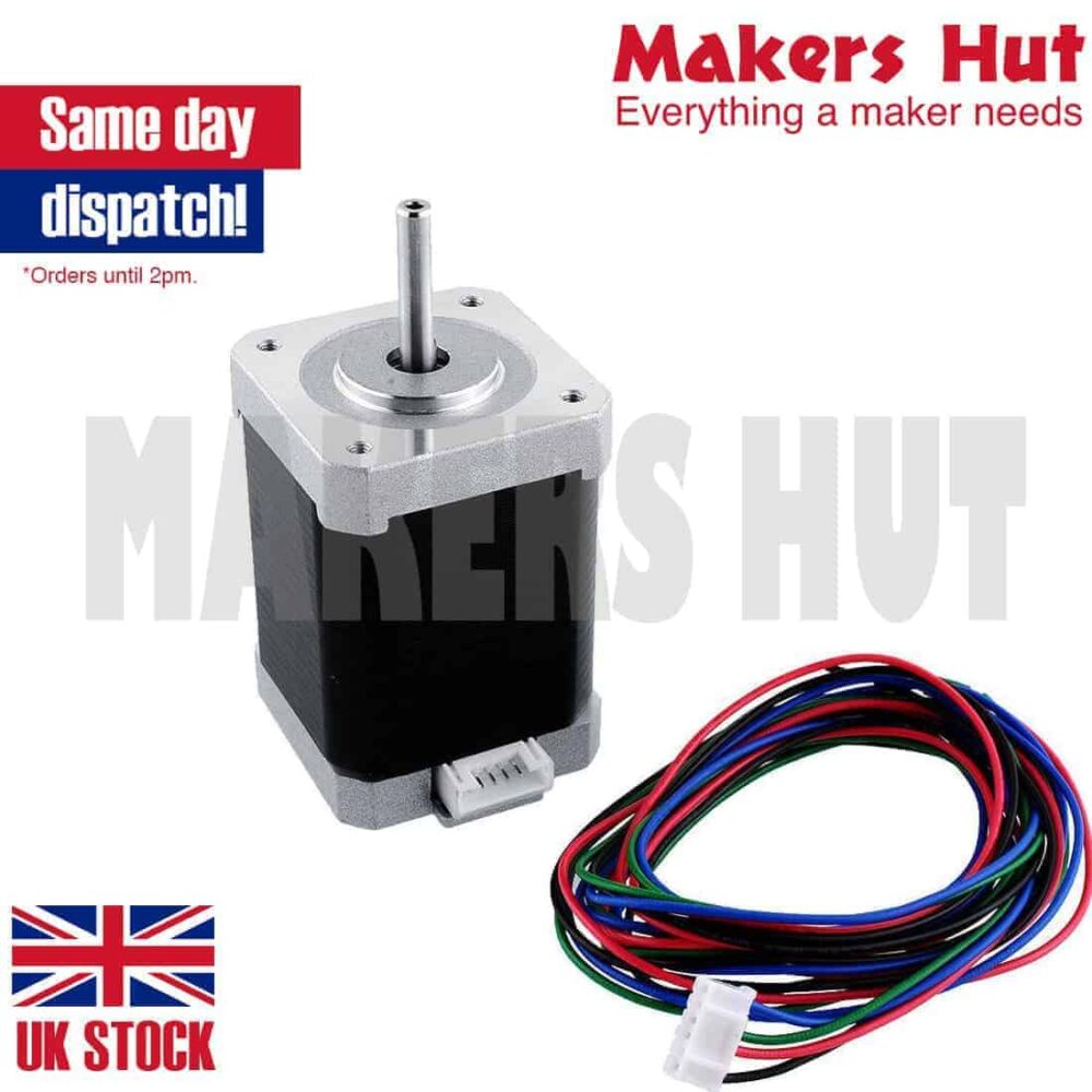 Nema 17 Bipolar Stepper 1.8deg 1.5A 0.65Nm 42x42x60mm 4-wires Nema17 CNC