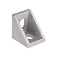 Joining Plate & Insert for 2020 Aluminum Extrusion - RepRap CNC 3D Printer V Slot - Corner (alu)