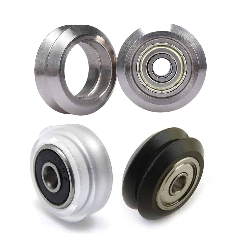Dual V Wheel for V Slot Linear Extrusion -RepRap CNC 3D Printer - Delrin S/Steel