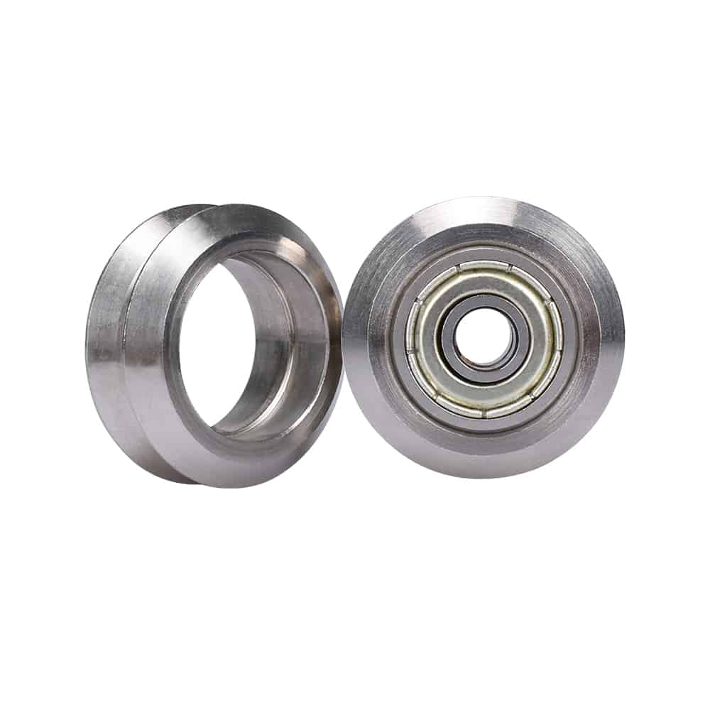 Dual V Wheel for V Slot Linear Extrusion -RepRap CNC 3D Printer - Delrin S/Steel