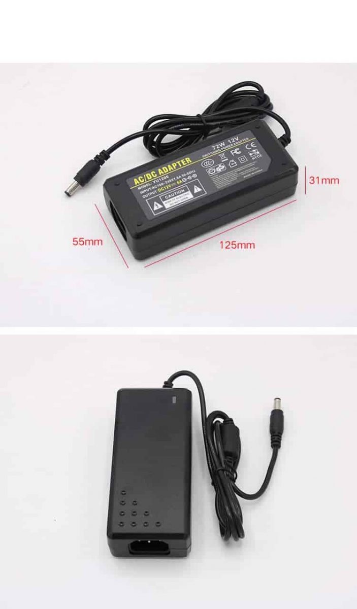 AC DC Power Adapter Transformer 5V 12V 24V 48V - 30W-240W - CHARGER LED CCTV