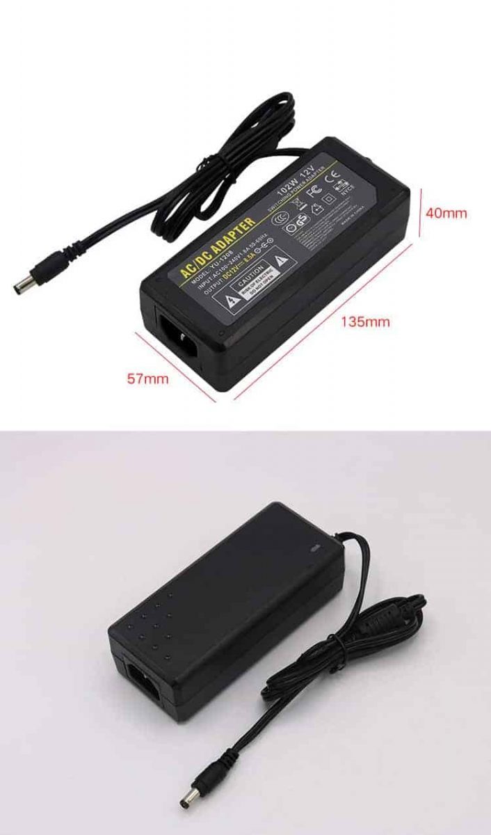 AC DC Power Adapter Transformer 5V 12V 24V 48V - 30W-240W - CHARGER LED CCTV