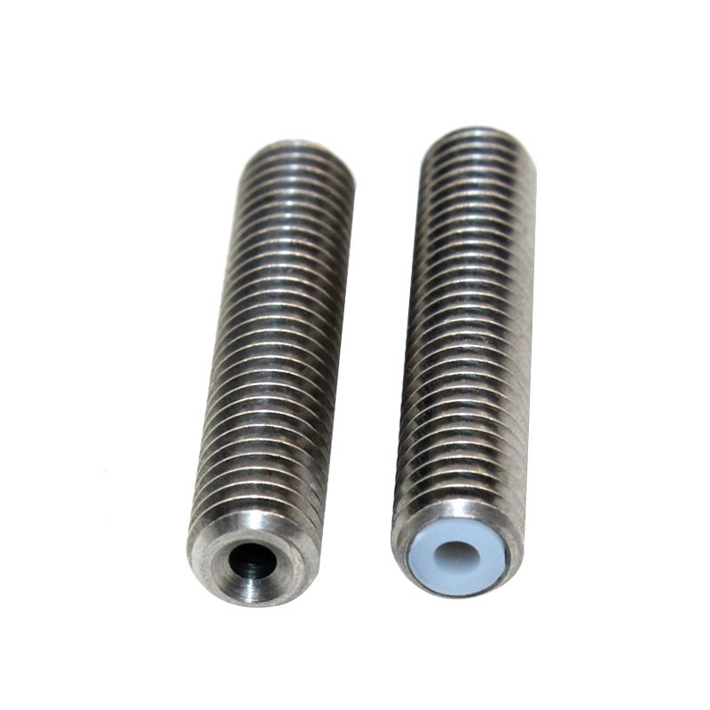 5pcs M6x30mm Stainless Steel Nozzle Throat with PTFE Liner