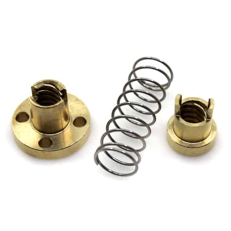 T8 Anti-backlash Spring Loaded Nut For CNC 8mm Threaded Rod Lead Screw