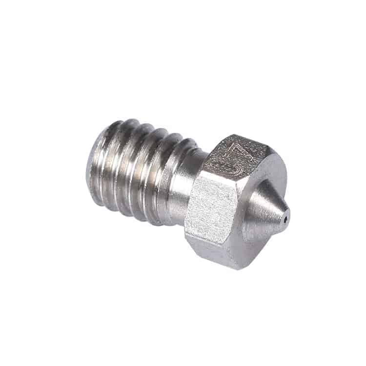 Stainless Steel Extruder Nozzle V6 - 1.75 or 3mm Filament / 0.25 0.4 0.8mm