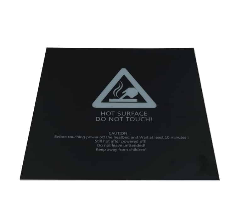 Durable Black Heat Bed Platform Sticker 200 220 250 300mm for 3D Printer UM2