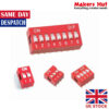1/2/3/4/5/6/8/10 Way ON/OFF DIP DIL Switch PCB Toggle Snap Switches