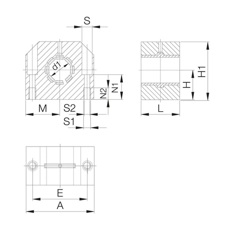 Igus RJUM-05 DryLin R Closed Pillow Block Linear Bearing Engineered Polymer 8 10 12mm