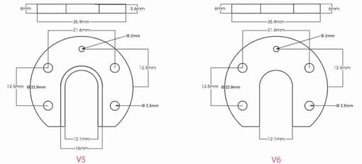 V5 V6 J-Head Hotend Extruder Aluminum Mounting Plate - Image 3