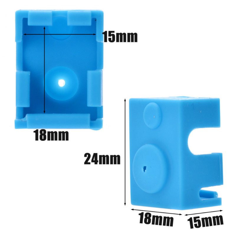 3D Printer Silicone Sock (Case) for V6 Heater Block For Extruder V6 Insulation