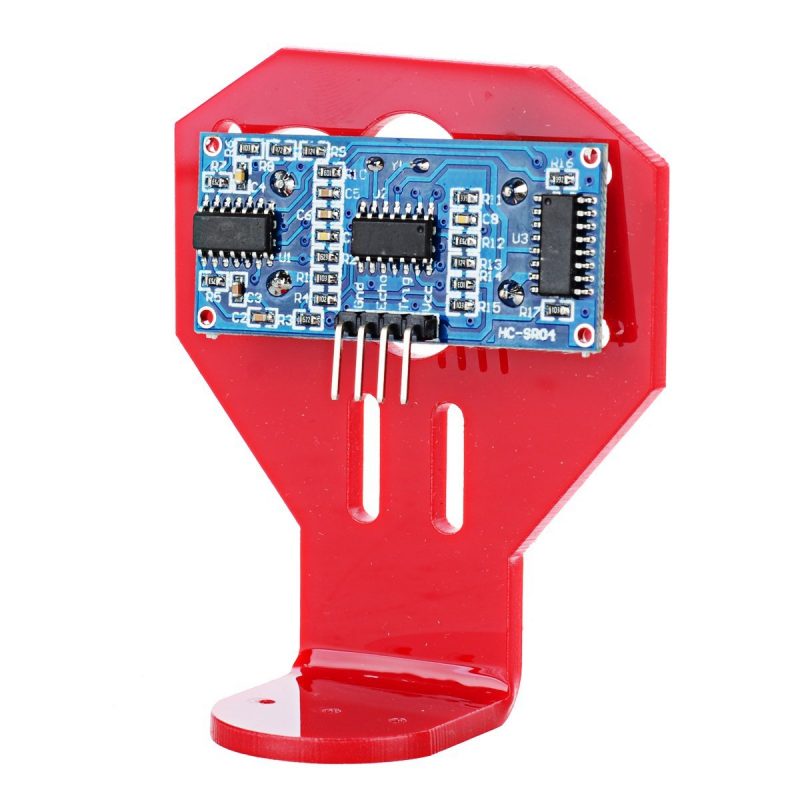 2 x Ultrasonic Sensor Mounting Bracket Mount HC-SR04 Smart Car Arduino Red