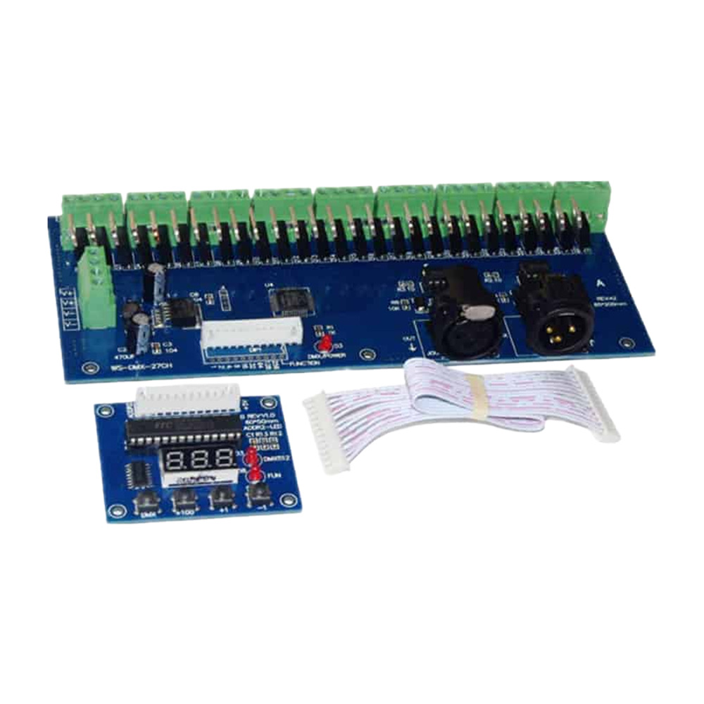 WS-DMX-27CH-LED Decoder DMX512 Controller Dimmer 12-24V 27A