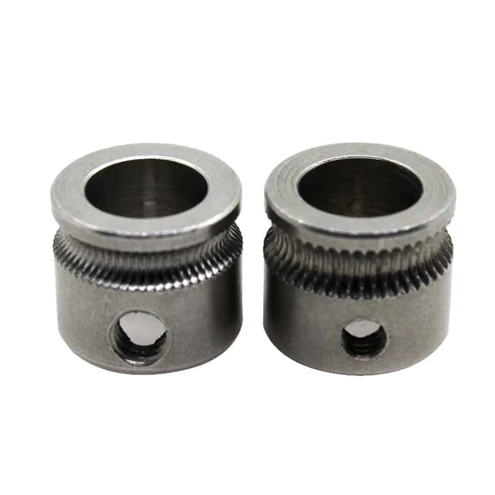 MK7 Stainless Steel Extrusion Gear - 8mm  Bore - 3D Printer - Image 2