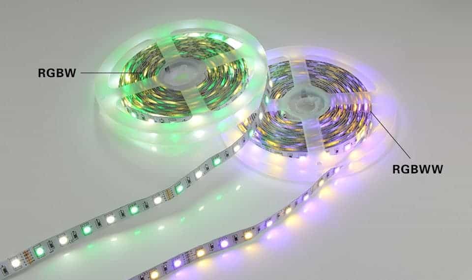 5M RGBW 5050 LED Strip Light IP30/67 DC12V SMD RGB White/WW Light
