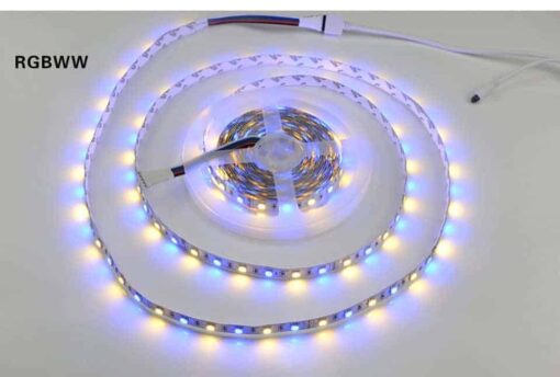 5M RGBW 5050 LED Strip Light IP30/67 DC12V SMD RGB White/WW Light - Image 2