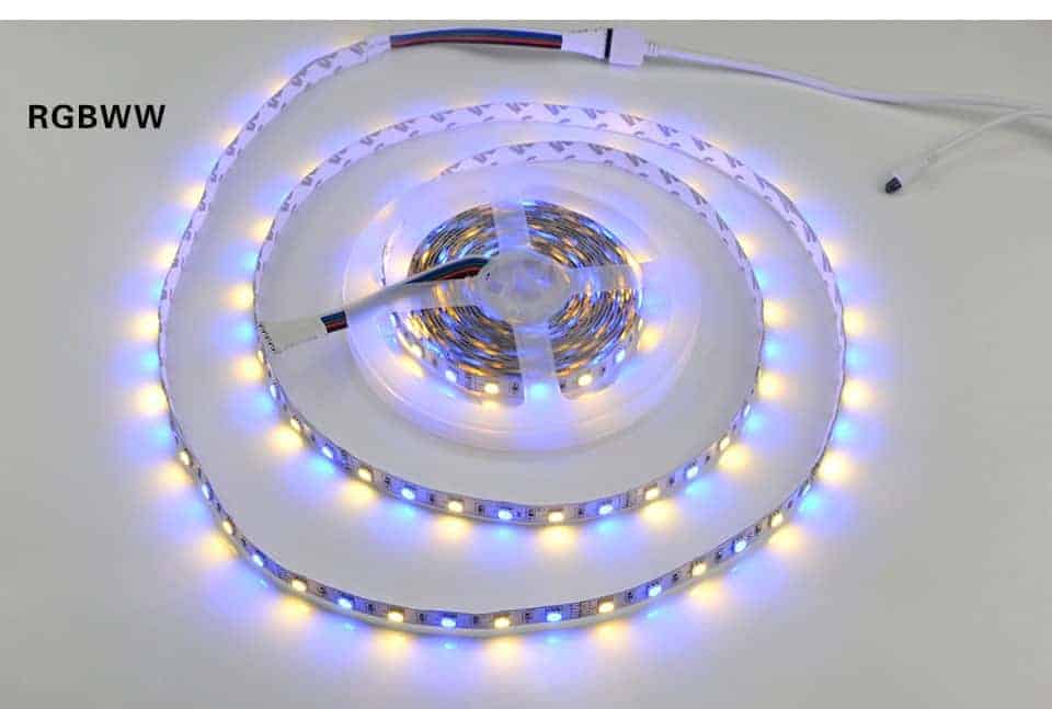 5M RGBW 5050 LED Strip Light IP30/67 DC12V SMD RGB White/WW Light