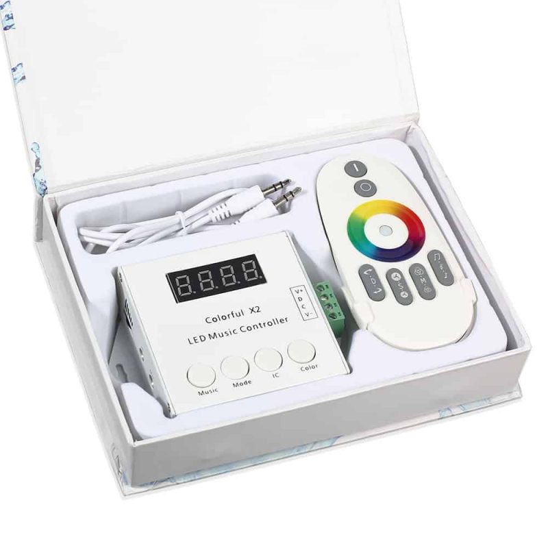 WS2812B LED Strip Colorful X2 Led Music Controller DC5V-24V With RF Touch Remote