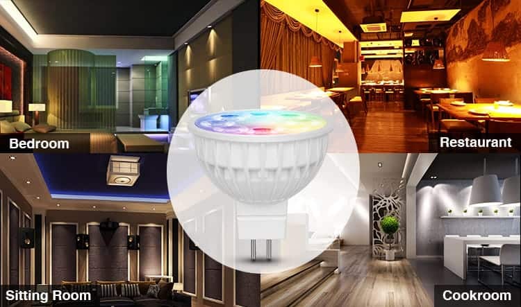 MiLight RGB-DW LED Spotlights Full Colour and Dual White (CCT)- FUT103 GU10 FUT104 MR16
