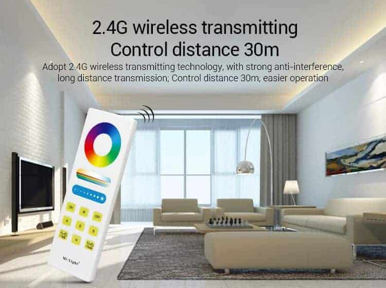 Milight Smart LED Control System for RGB/RGBW/RGB+CCT Strip Light, DC 12V 24V