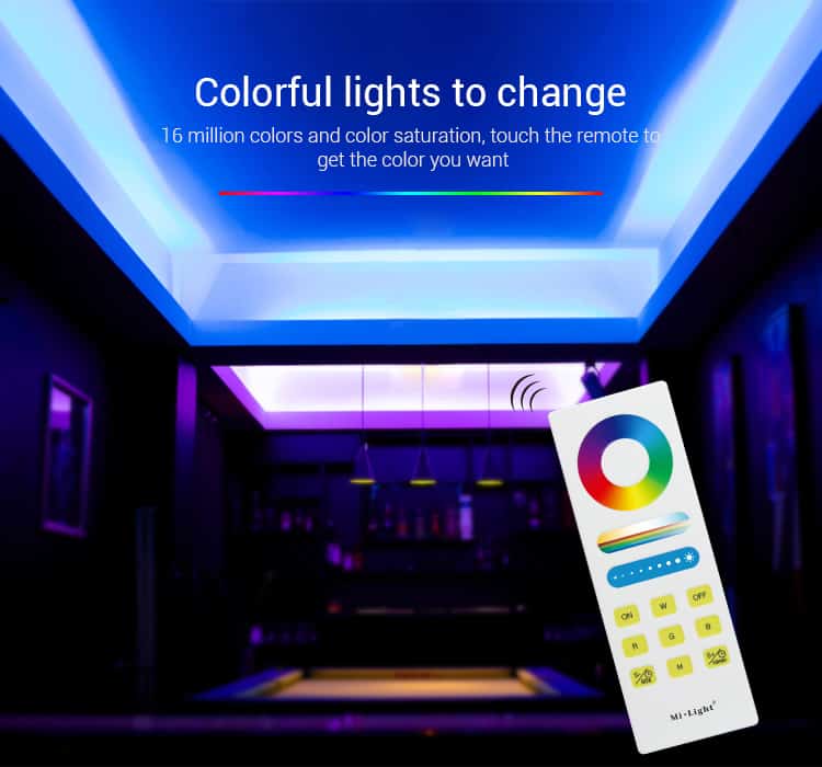 Milight Smart LED Control System for RGB/RGBW/RGB+CCT Strip Light, DC 12V 24V