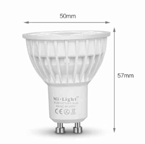 MiLight RGB-DW LED Spotlights Full Colour and Dual White (CCT)- FUT103 GU10 FUT104 MR16