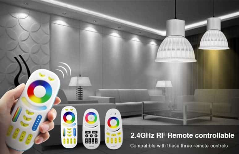 MiLight RGB-DW LED Spotlights Full Colour and Dual White (CCT)- FUT103 GU10 FUT104 MR16