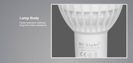 MiLight RGB-DW LED Spotlights Full Colour and Dual White (CCT)- FUT103 GU10 FUT104 MR16 - Image 6