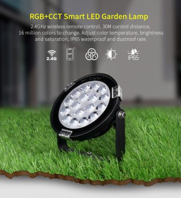 MiLight 9W RGB+CCT LED Garden Light IP65 Waterproof LED Lighting WiFi 2.4G