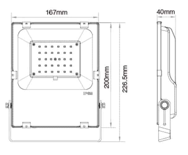 MiLight RGB+CCT LED Floodlight - WiFi Remote Control 10W - 50W
