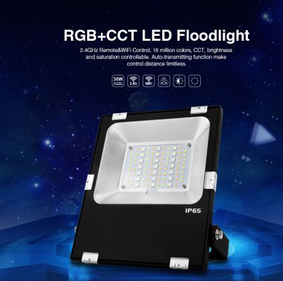 MiLight RGB+CCT LED Floodlight - WiFi Remote Control 10W - 50W - Image 4