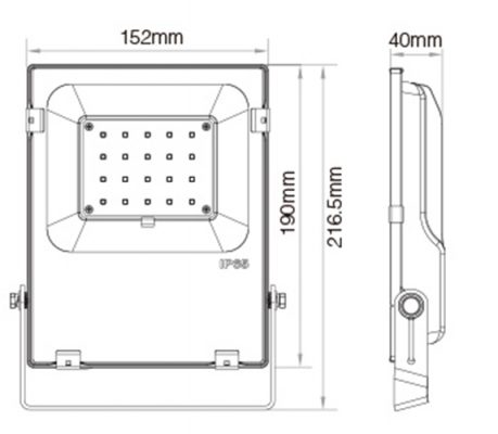 MiLight RGB+CCT LED Floodlight - WiFi Remote Control 10W - 50W - FUTT04