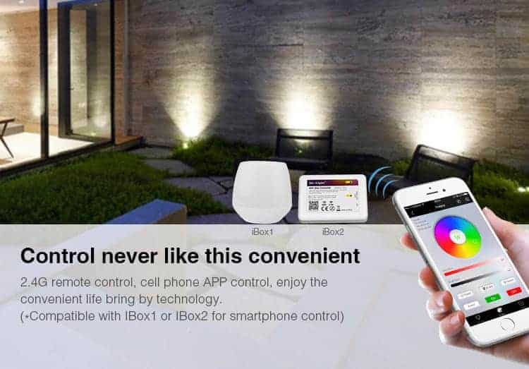 MiLight RGB+CCT LED Floodlight - WiFi Remote Control 10W - 50W