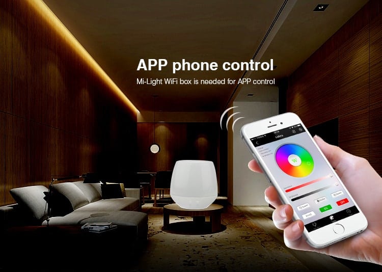 Milight LS2 - 5 in 1 LED Strip Controller, 2.4GHz Remote and Smartphone Control