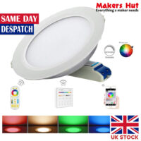MiLight LED Recessed Round Downlight - RGB-DW (CCT) WiFi Remote Control 12W