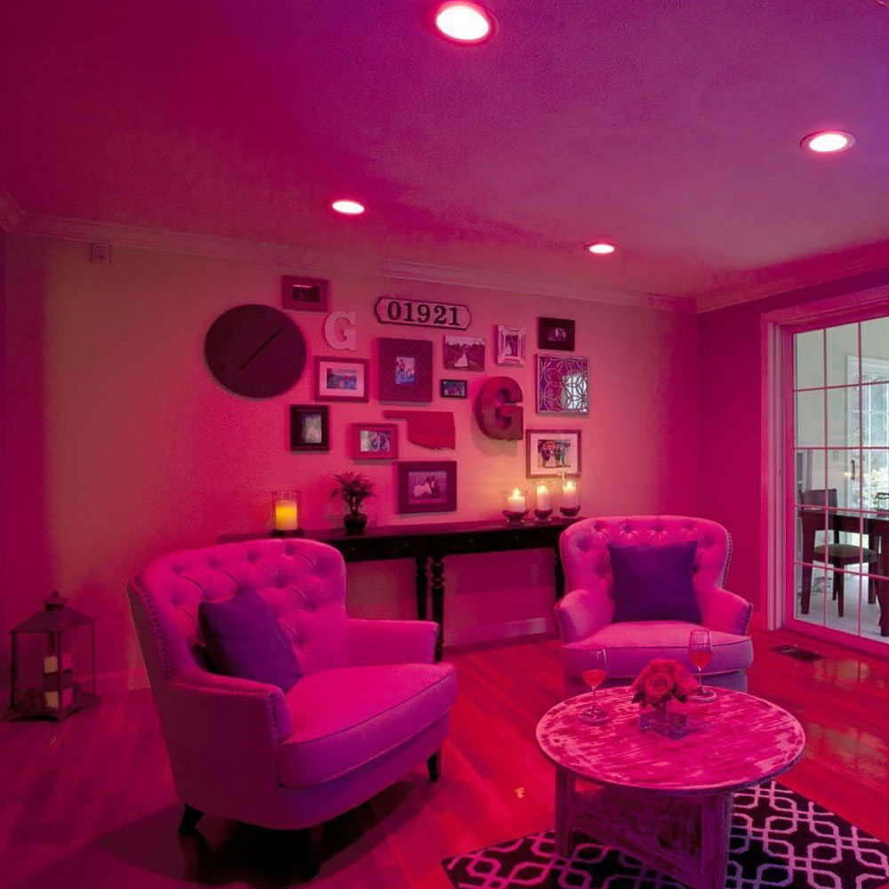 MiLight LED Recessed Round Downlight - RGB-DW (CCT) WiFi Remote Control 12W
