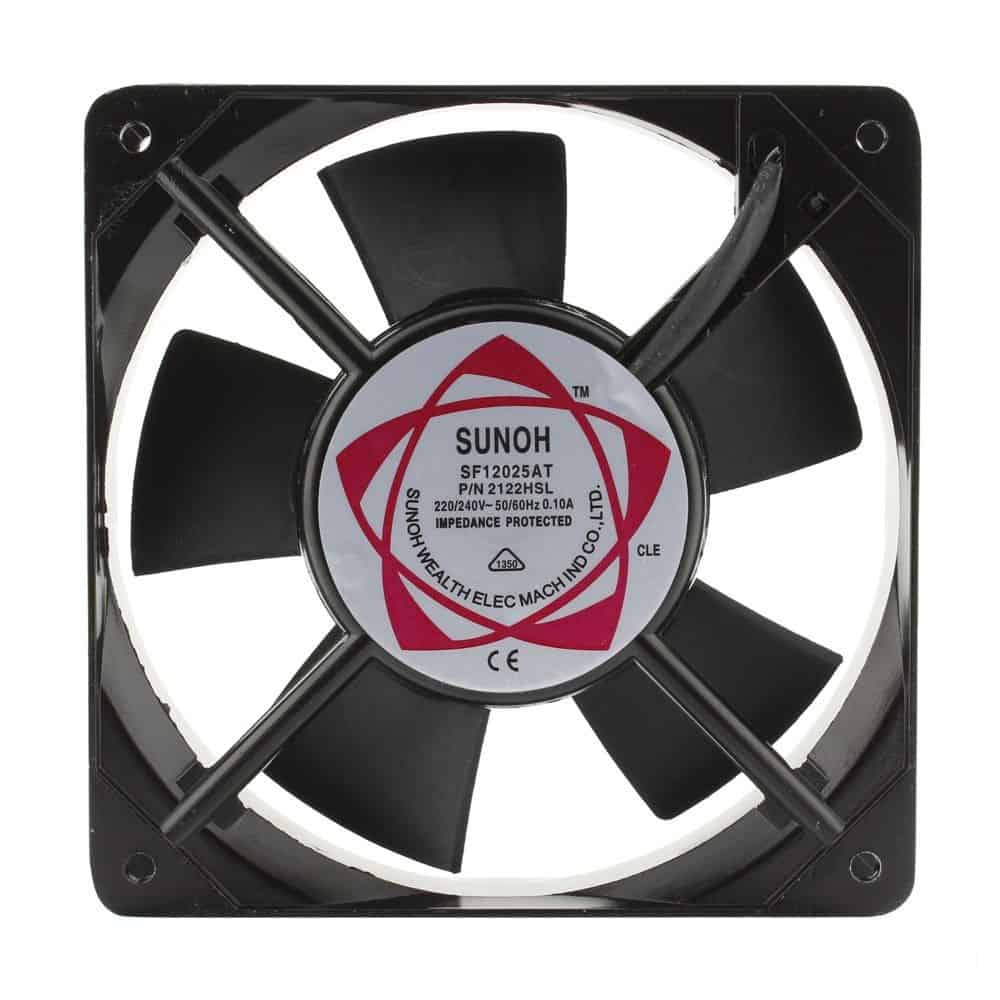 12025 - 120x120x25mm 120mm Mains AC 220V 240V Cabinet Chassis Cooling Fan