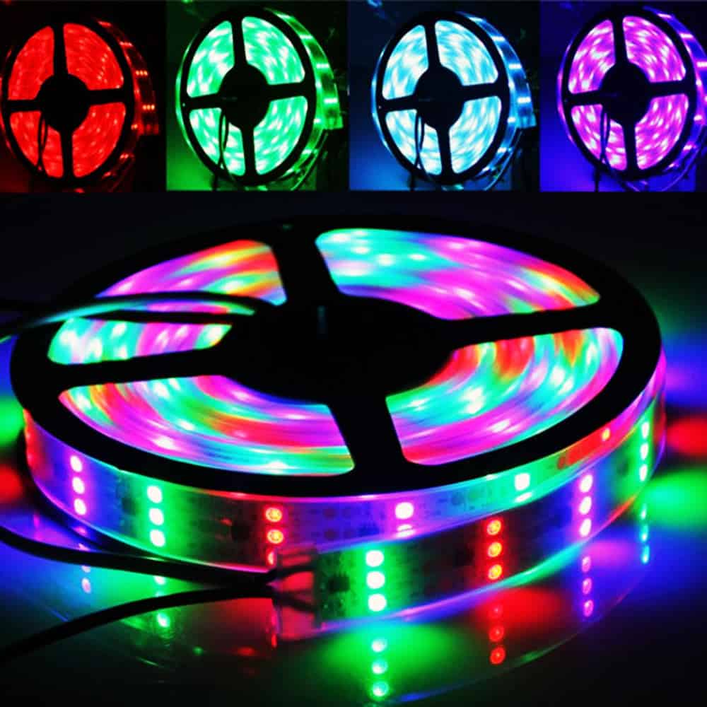 WS2811 5050 RGB Full Color Addressable Strip 60 90 120 LED/M Double/Triple
