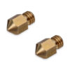 2x 0.3mm Brass Nozzle for Makerbot MK7 MK8 - M6 Thread - 3D Printer