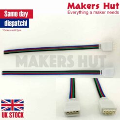 10mm 4Pin Connector Cable Cord Leads Female/Male 5050 RGB LED Strip Lights