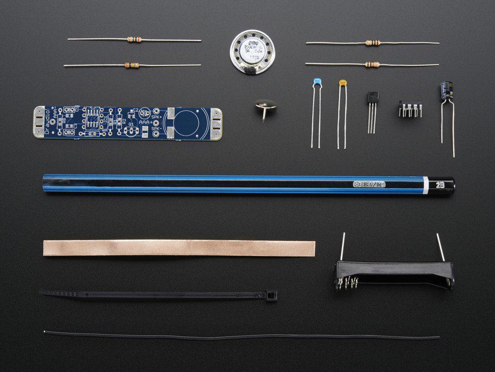 Drawdio Kit - v1.1 - Adafruit - Musical DIY Pencil Synthesizer