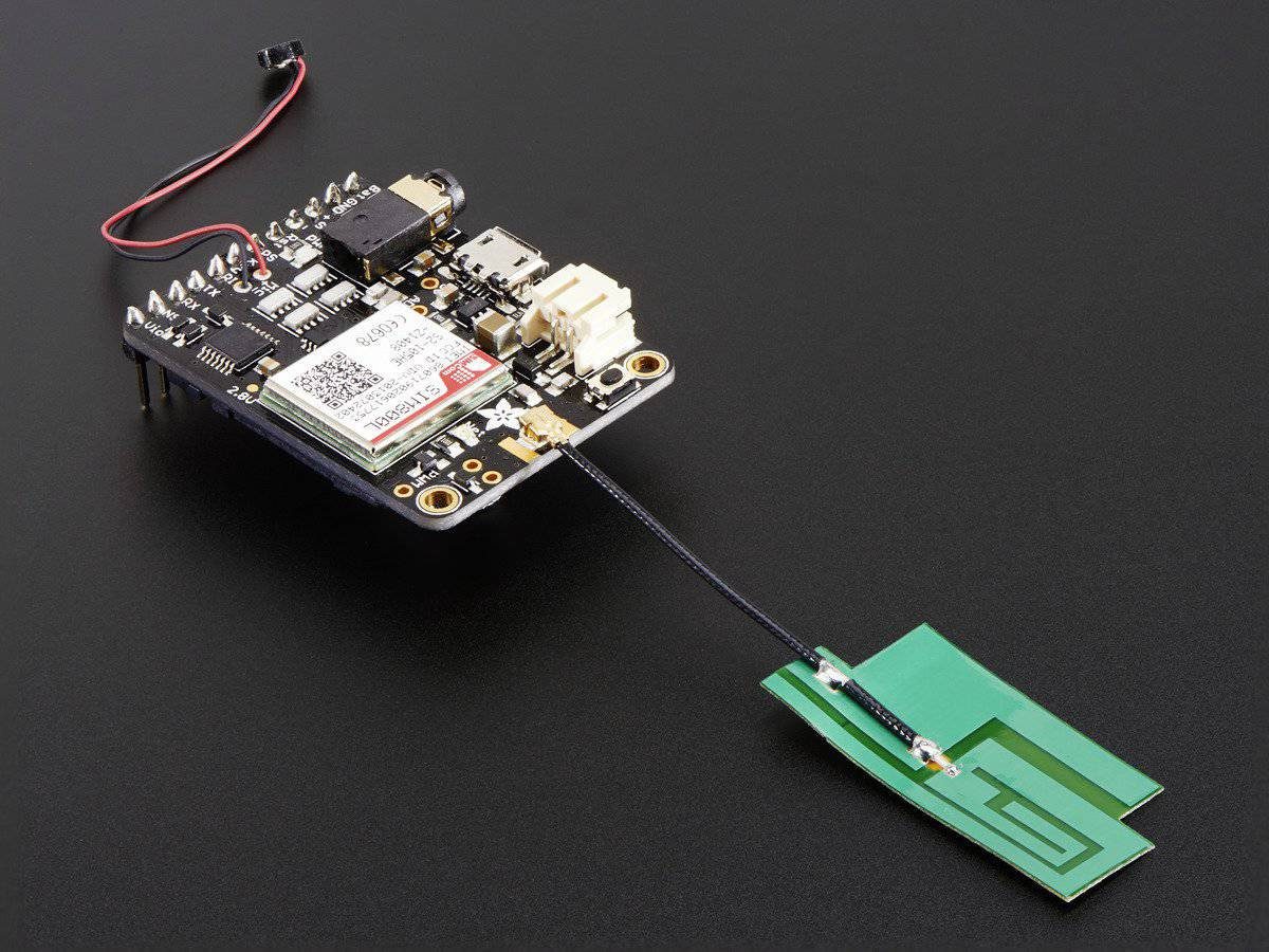 Adafruit Slim Sticker-type GSM/Cellular Quad-Band Antenna - 3dBi uFL - 1991