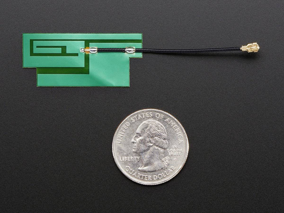 Adafruit Slim Sticker-type GSM/Cellular Quad-Band Antenna - 3dBi uFL - 1991