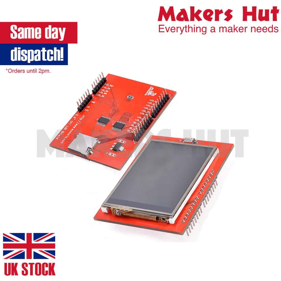 2.4 inch TFT LCD Shield SD Socket Touch Panel Module for Arduino with Stylus