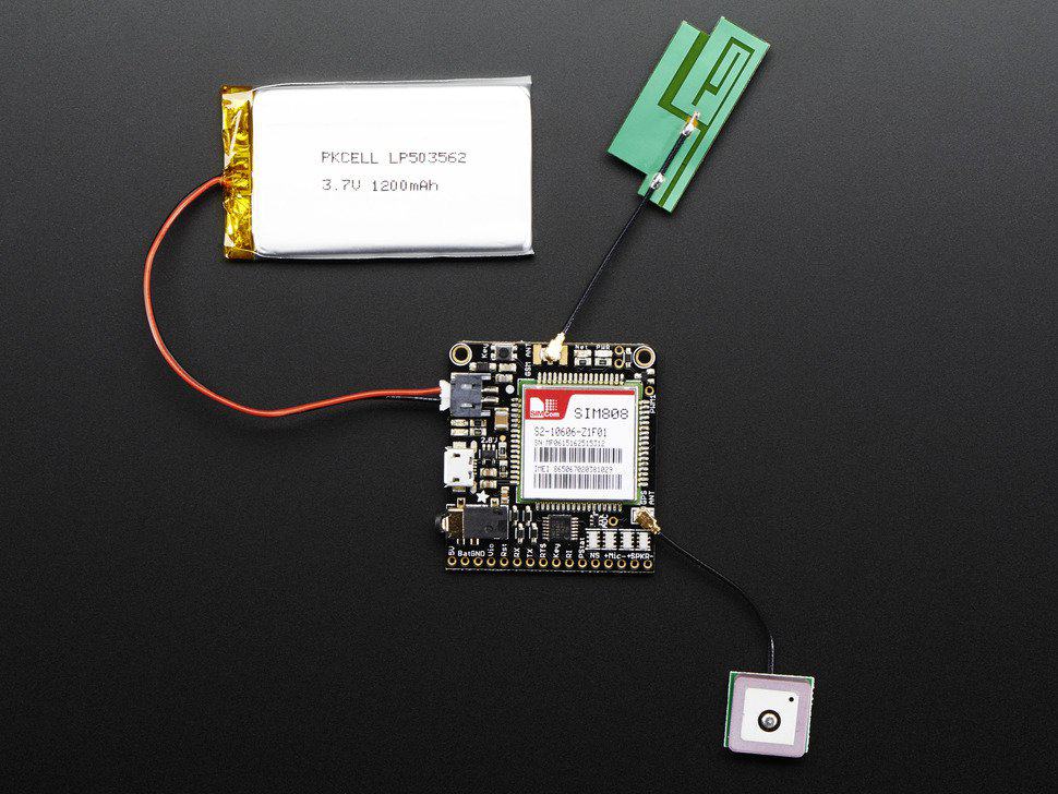 Adafruit Passive GPS Antenna uFL - 15mm x 15mm 1 dBi gain Fona - 2461